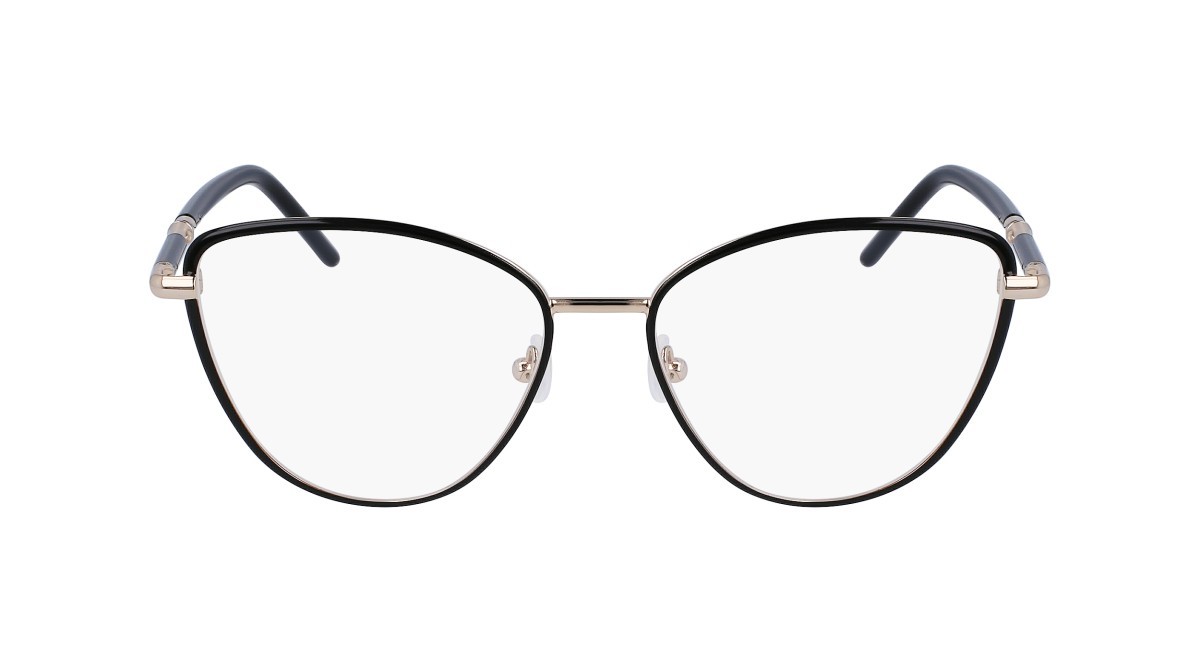 Brillen Longchamp LO2156 (728) farbe gold/black form cat-eye 