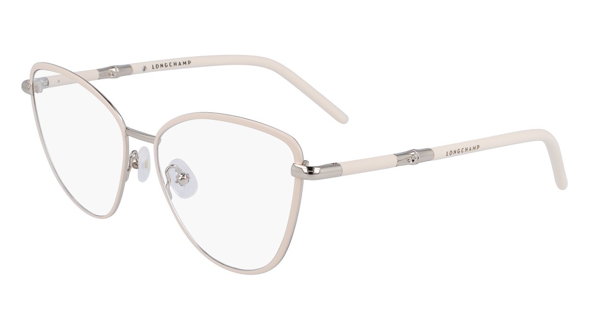 Brillen Longchamp LO2156 (771) farbe gold/white form cat-eye 