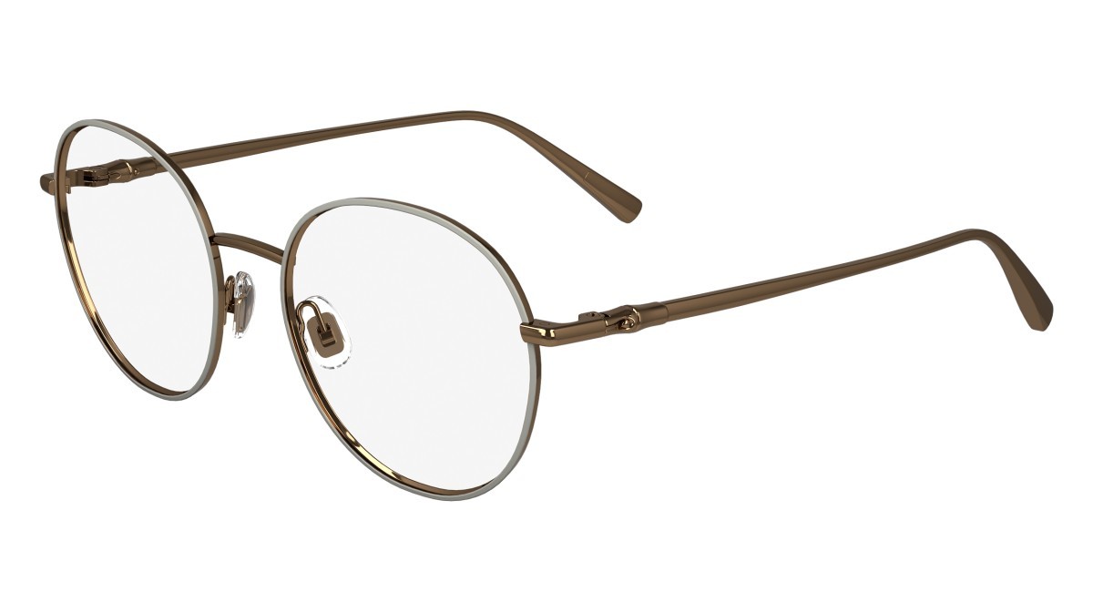 Brillen Longchamp LO2160 (736) farbe amber gold/nude form rund 