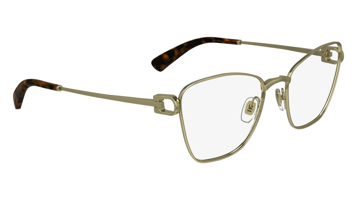 Brillen Longchamp LO2162 (710) farbe deep gold form cat-eye gläser demo