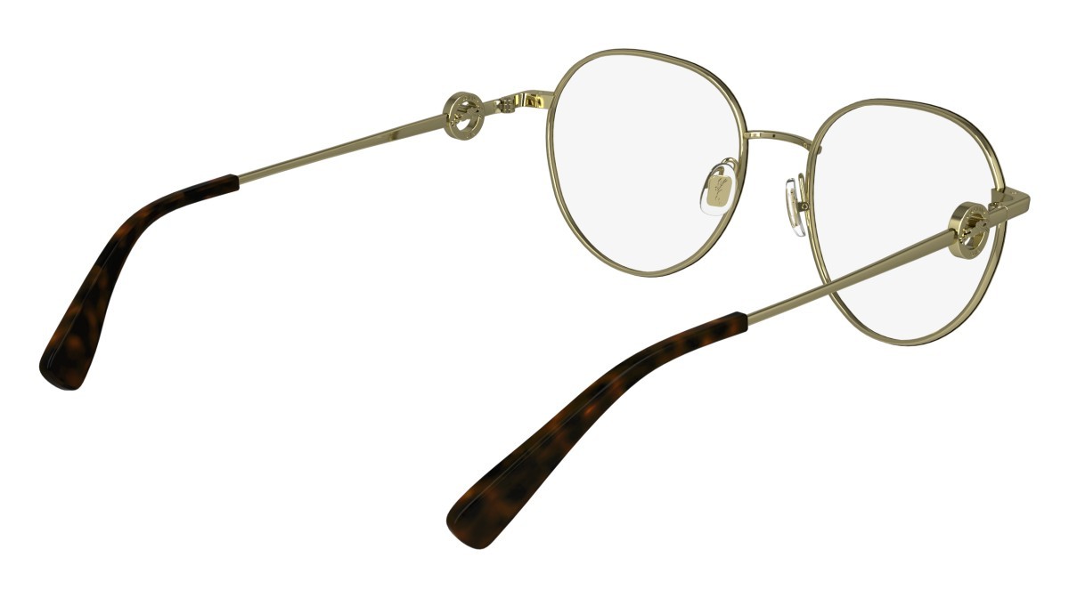 Brillen Longchamp LO2165 (710) farbe deep gold form rechteckig gläser demo