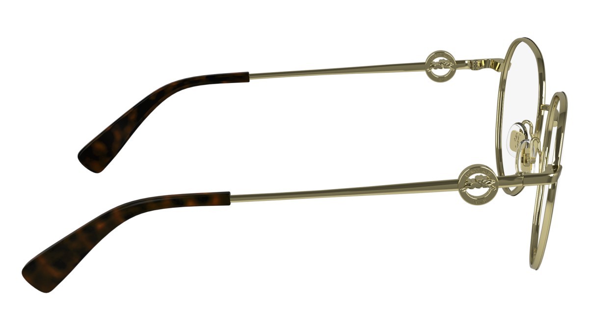 Brillen Longchamp LO2165 (710) farbe deep gold form rechteckig gläser demo