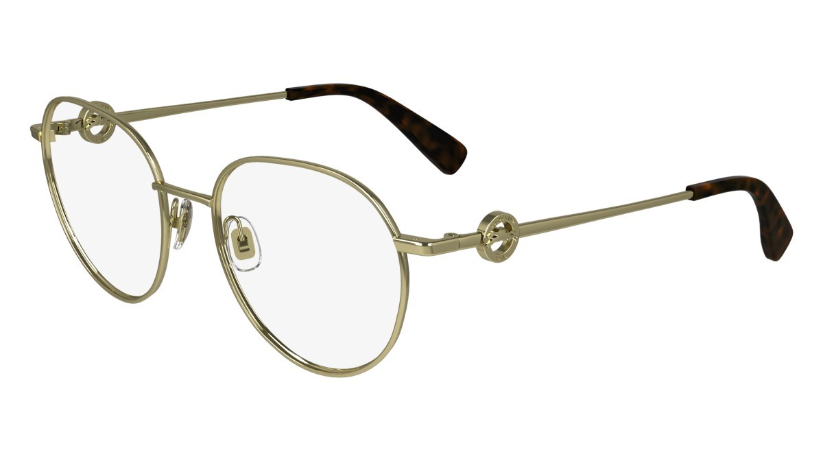 Brillen Longchamp LO2165 (710) farbe deep gold form rechteckig gläser demo