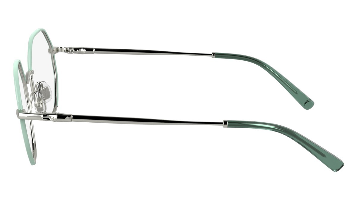Occhiali da vista Longchamp LO2166 (045) colore silver/green forma rettangolare lenti color 2