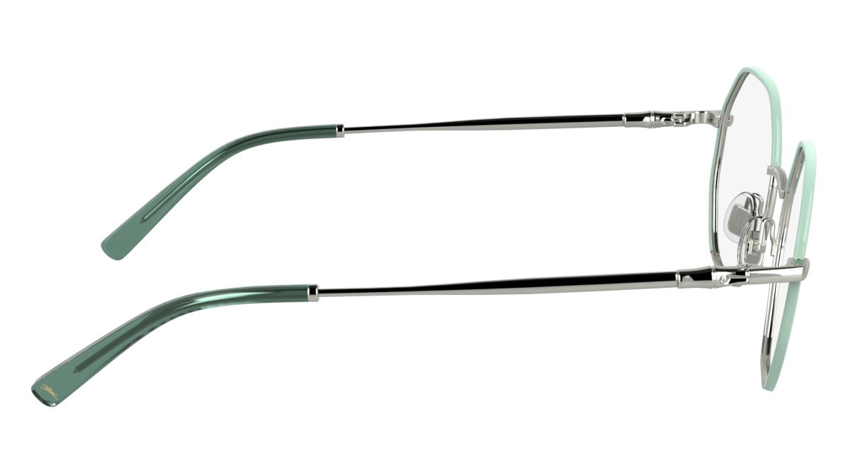 Occhiali da vista Longchamp LO2166 (045) colore silver/green forma rettangolare lenti color 2