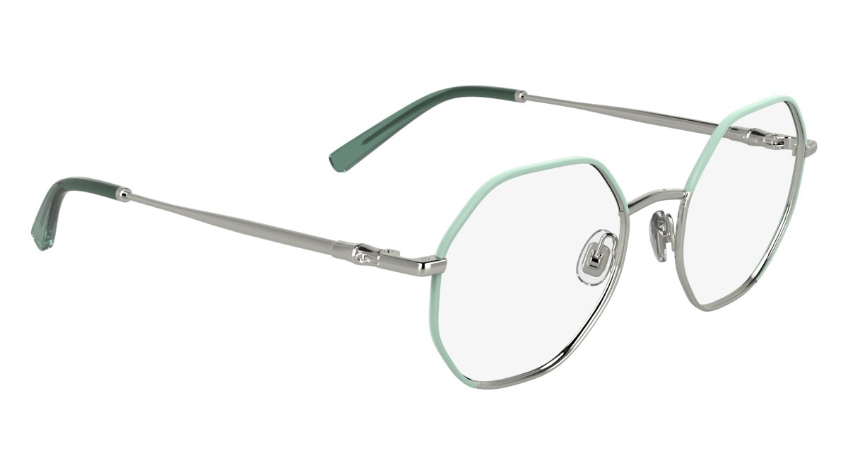 Occhiali da vista Longchamp LO2166 (045) colore silver/green forma rettangolare lenti color 2