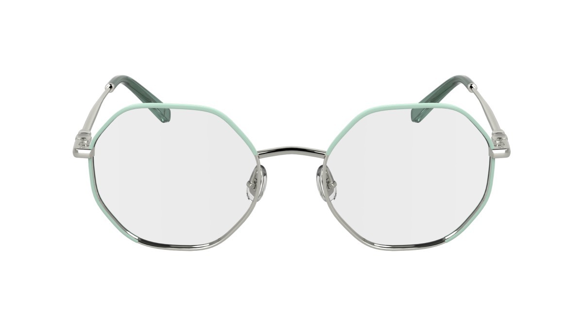 Occhiali da vista Longchamp LO2166 (045) colore silver/green forma rettangolare lenti color 2