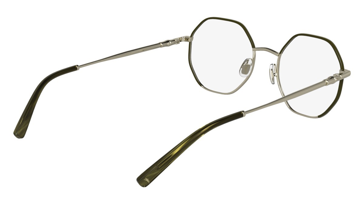 Occhiali da vista Longchamp LO2166 (708) colore gold/khaki forma rettangolare lenti colore - 6