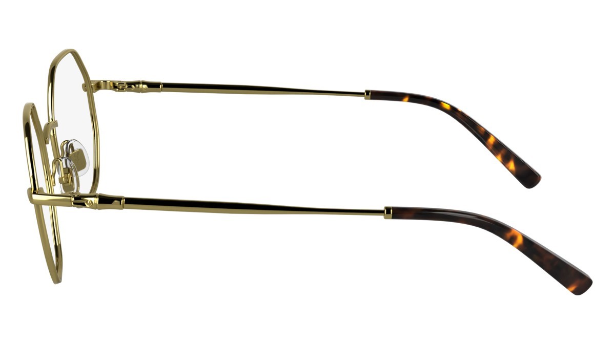 Eyeglasses Longchamp LO2166 (714) color gold shape rectangle lenses color 4