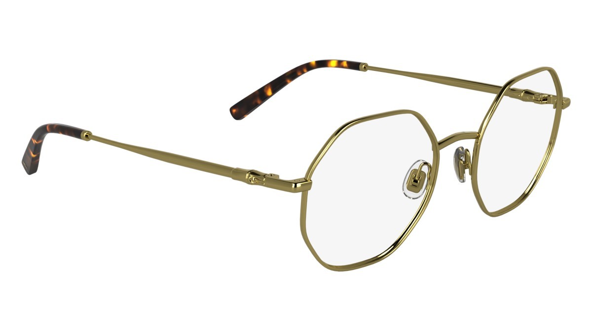 Eyeglasses Longchamp LO2166 (714) color gold shape rectangle lenses color 4