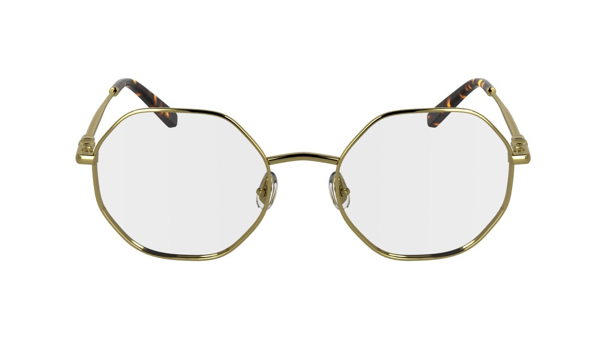 Eyeglasses Longchamp LO2166 (714) color gold shape rectangle lenses color 4