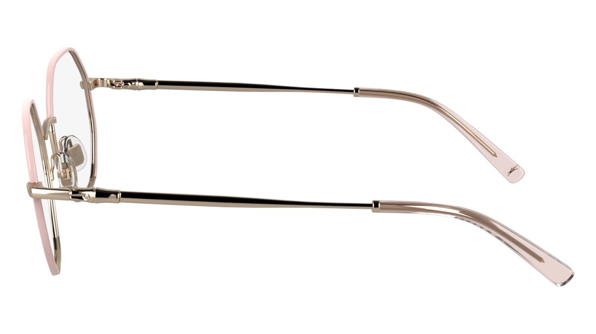 Eyeglasses Longchamp LO2166 (774) color rose gold/rose shape rectangle lenses color 3