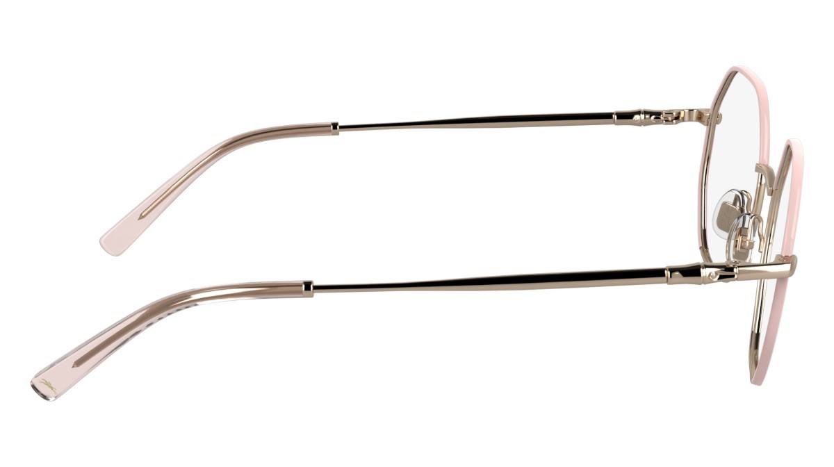 Eyeglasses Longchamp LO2166 (774) color rose gold/rose shape rectangle lenses color 3