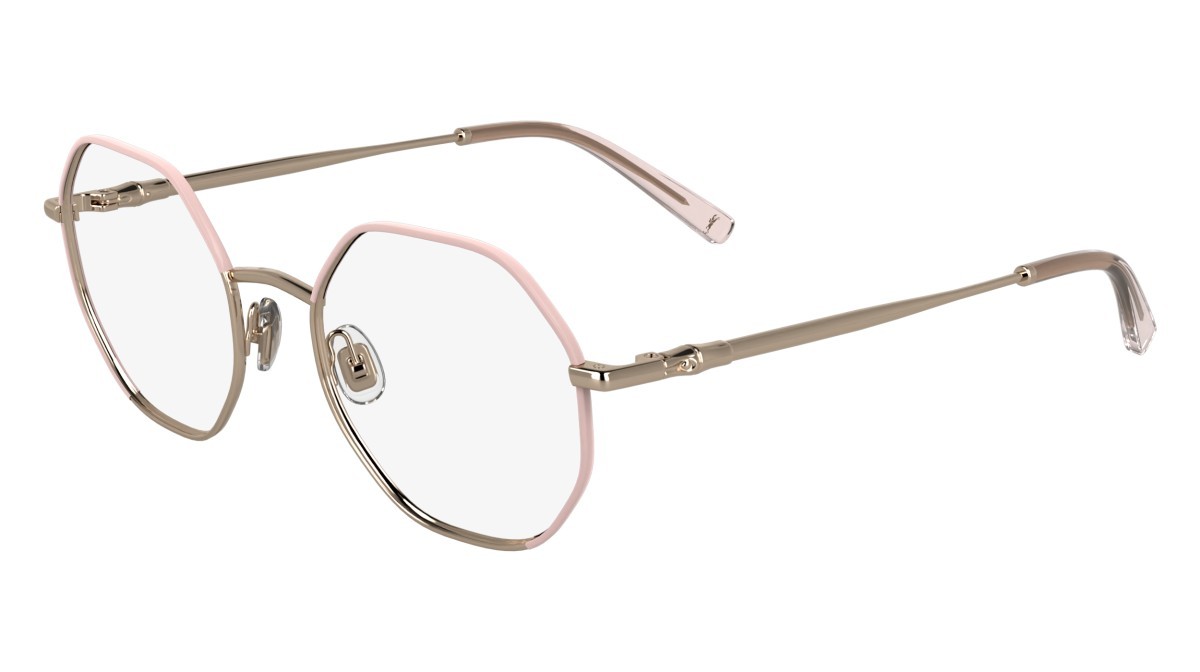 Eyeglasses Longchamp LO2166 (774) color rose gold/rose shape rectangle lenses color 3