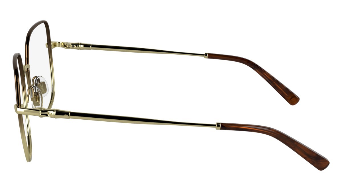 Occhiali da vista Longchamp LO2167 (726) colore gold/bronze forma farfalla lenti color 3
