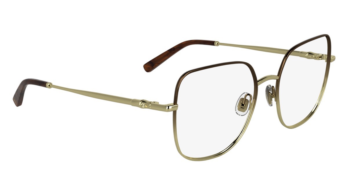 Occhiali da vista Longchamp LO2167 (726) colore gold/bronze forma farfalla lenti color 3