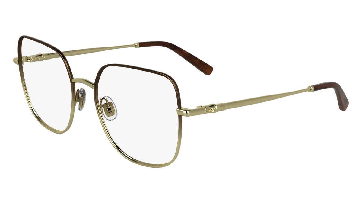 Occhiali da vista Longchamp LO2167 (726) colore gold/bronze forma farfalla lenti color 3