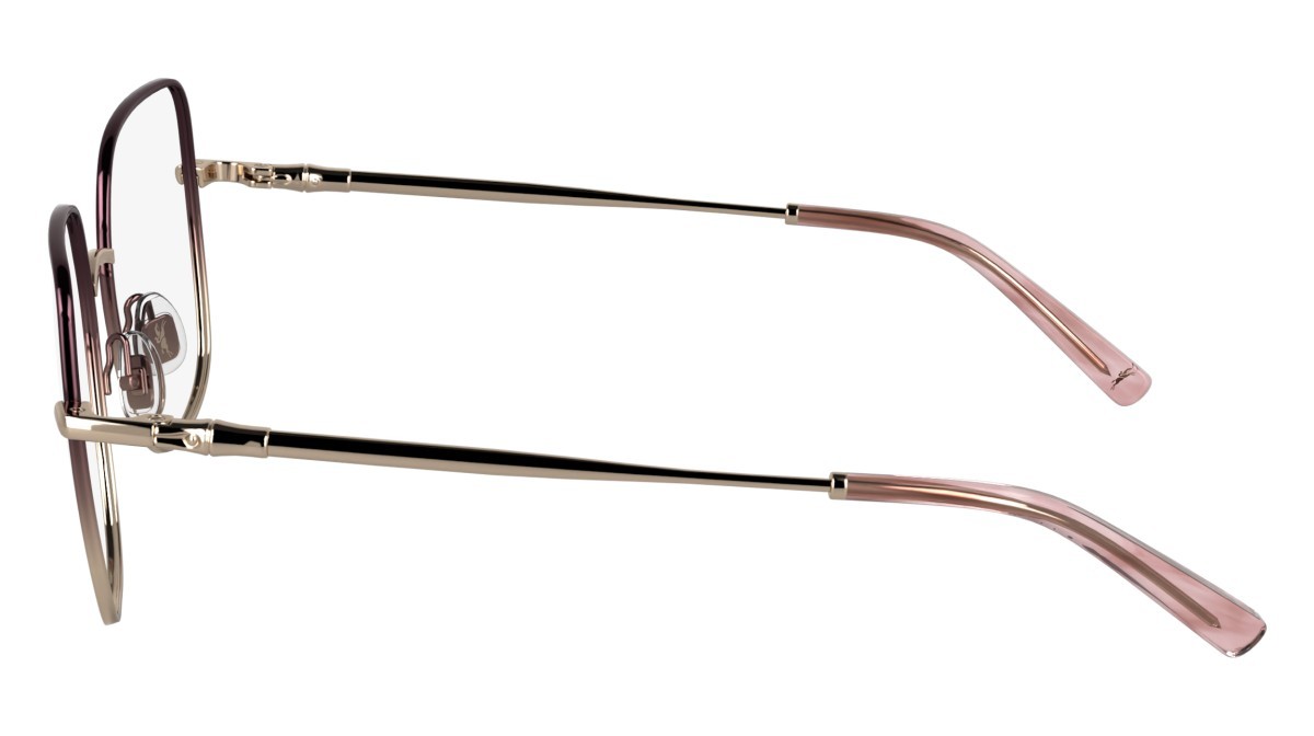 Occhiali da vista Longchamp LO2167 (772) colore rose gold/burgundy forma farfalla lenti color 2