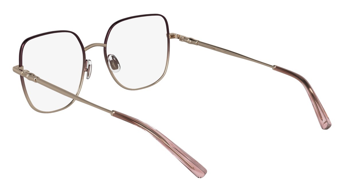 Occhiali da vista Longchamp LO2167 (772) colore rose gold/burgundy forma farfalla lenti color 2