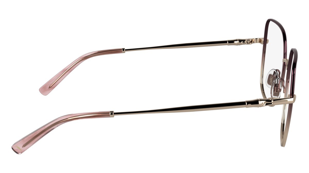 Occhiali da vista Longchamp LO2167 (772) colore rose gold/burgundy forma farfalla lenti color 2