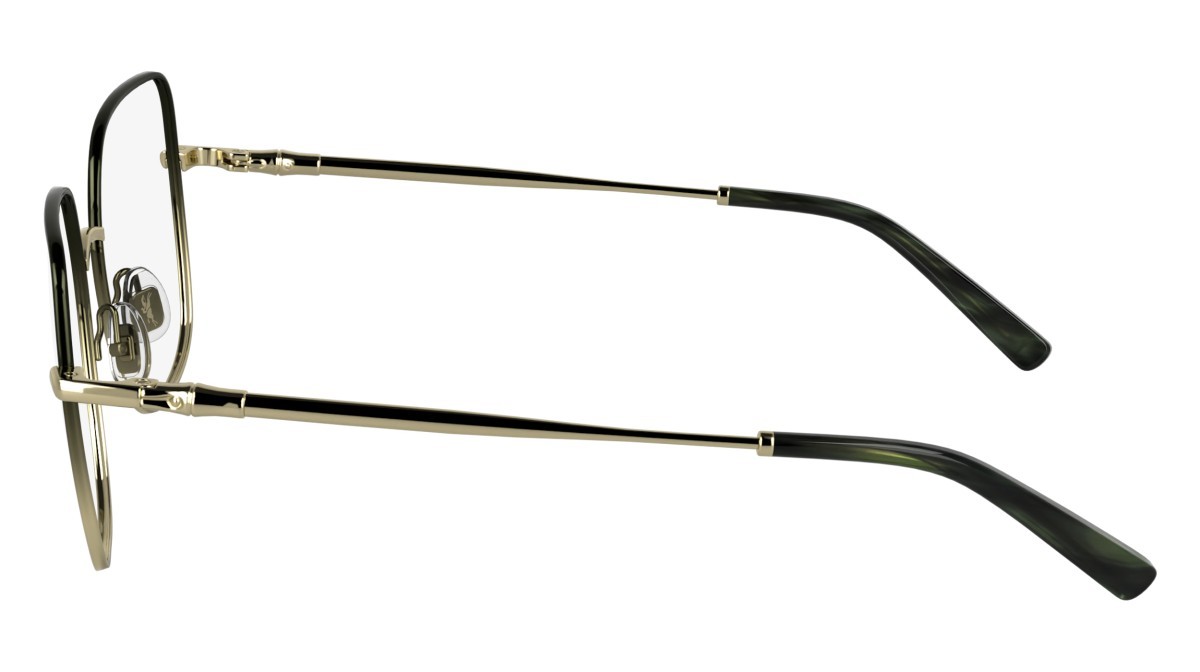 Occhiali da vista Longchamp LO2167 N (713) colore gold/green forma farfalla 