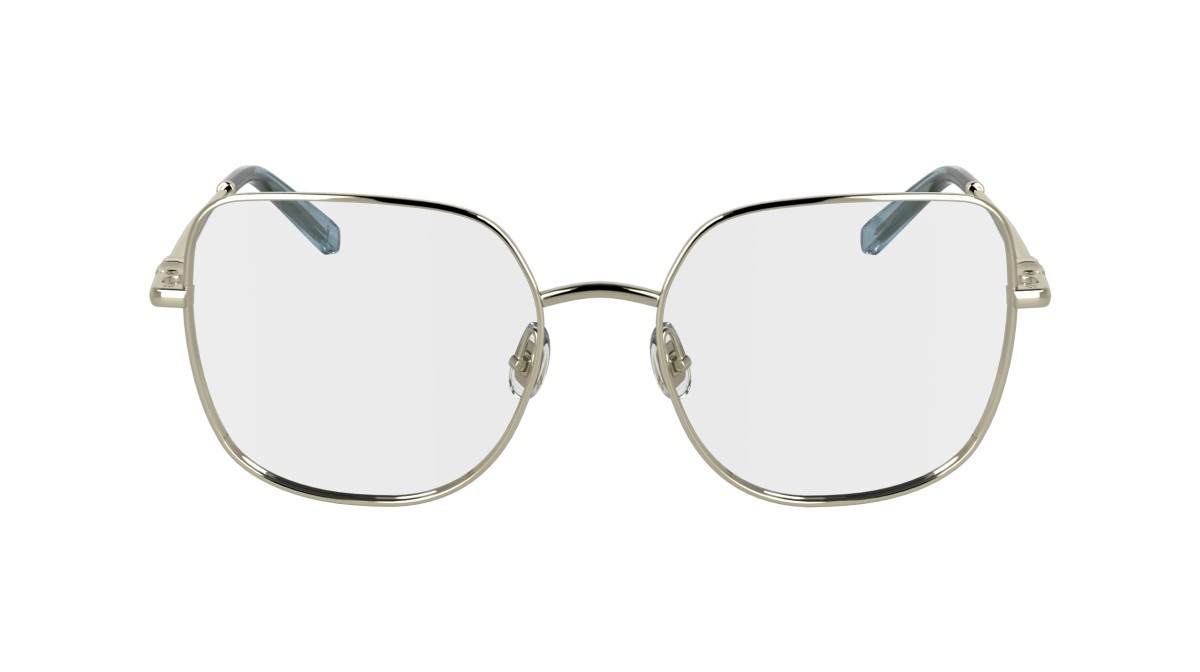 Occhiali da vista Longchamp LO2167 N (715) colore light gold forma farfalla 