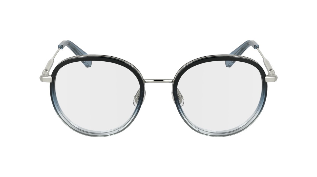 Occhiali da vista Longchamp LO2168 (042) colore silver/gradient blue forma rotondo lenti color 4