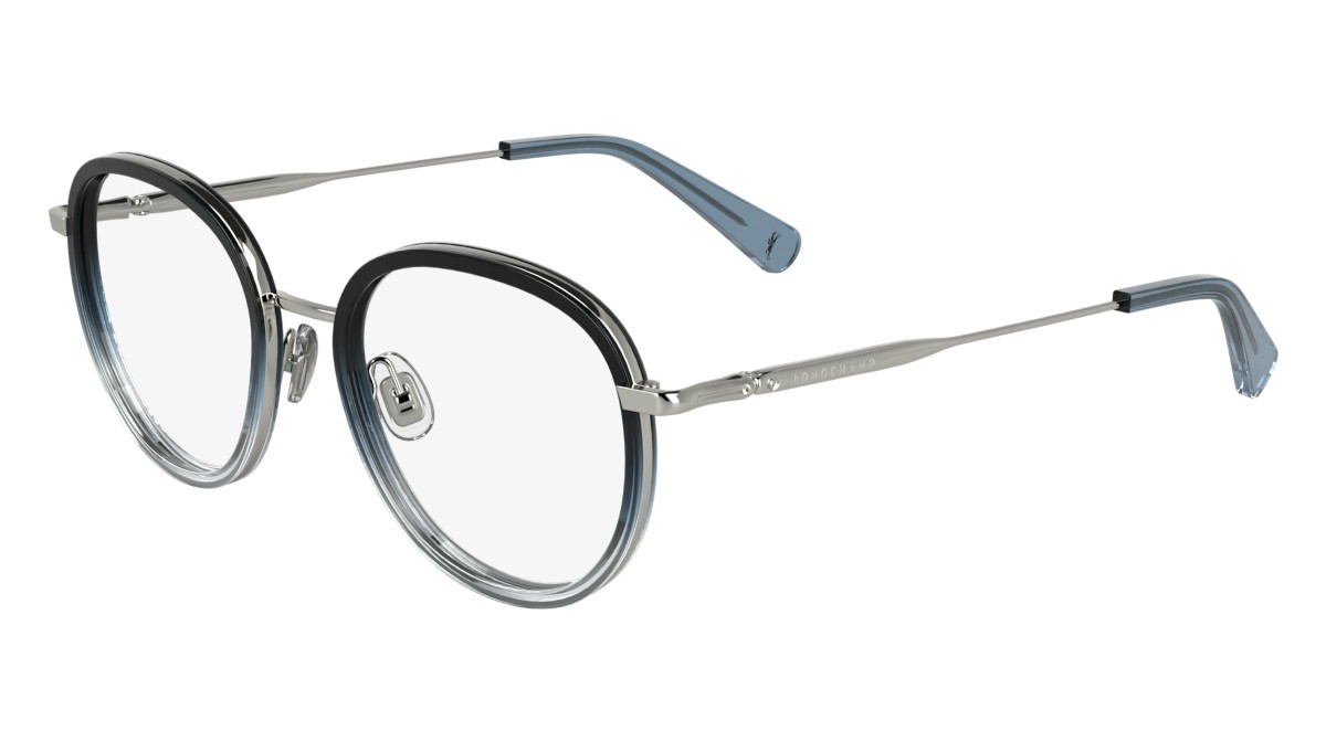 Occhiali da vista Longchamp LO2168 (042) colore silver/gradient blue forma rotondo lenti color 4