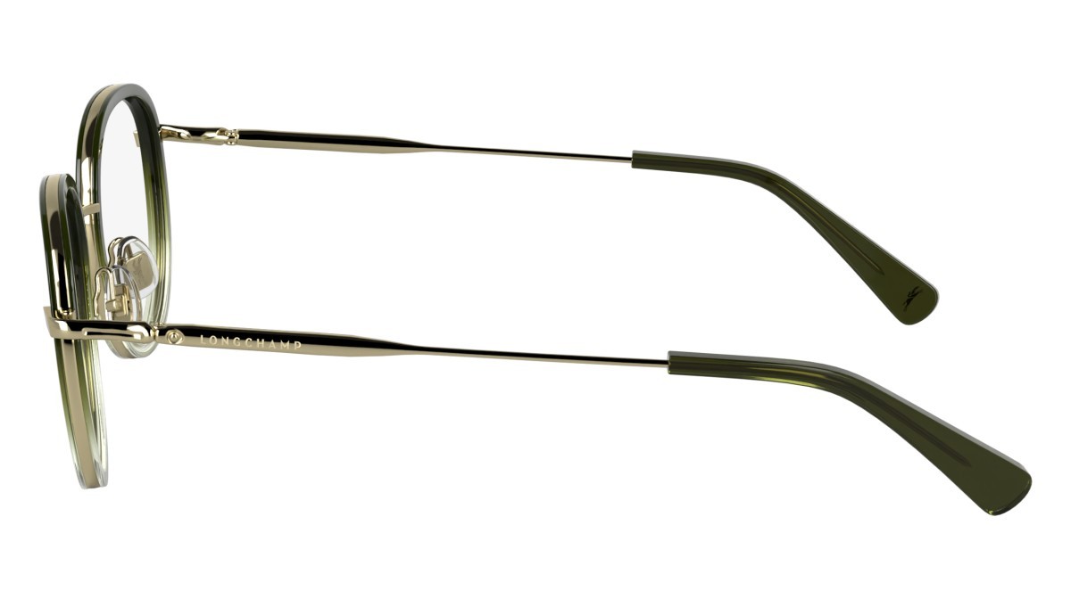 Occhiali da vista Longchamp LO2168 (711) colore gold/gradient green forma rotondo lenti color 3