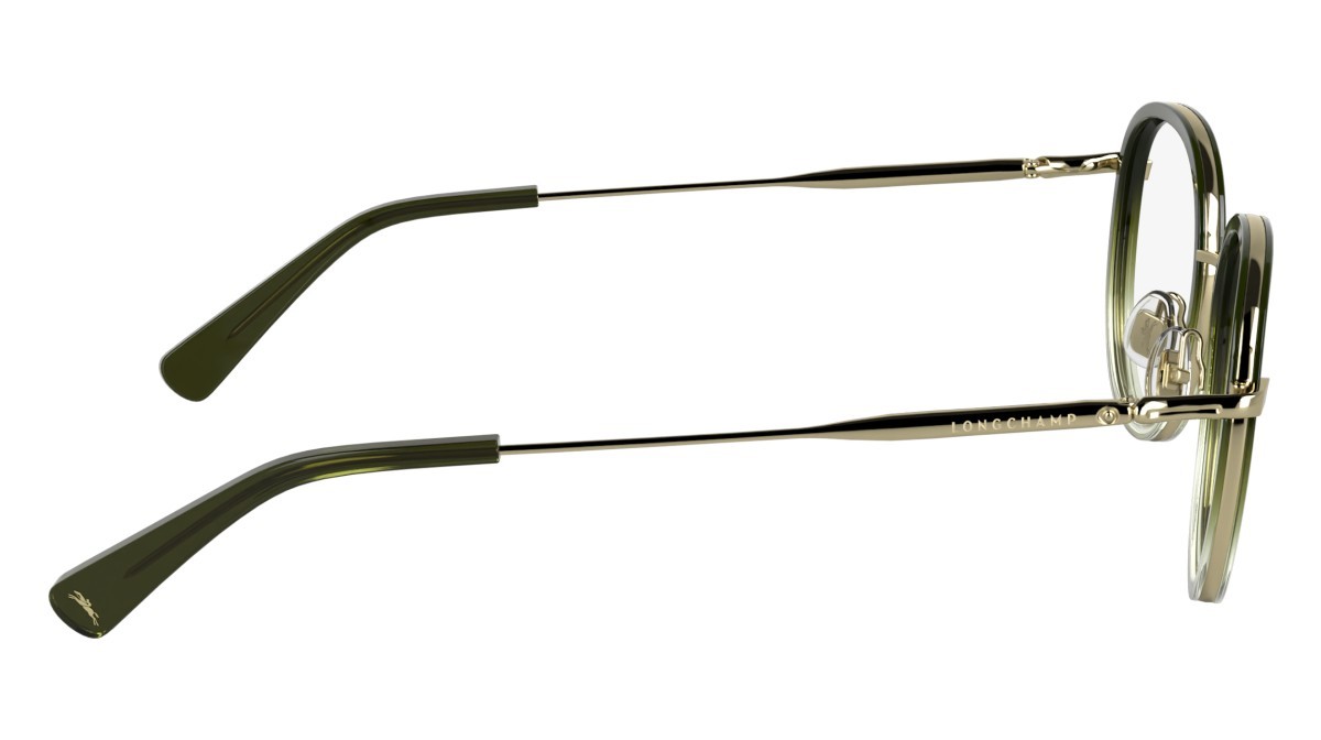 Occhiali da vista Longchamp LO2168 (711) colore gold/gradient green forma rotondo lenti color 3