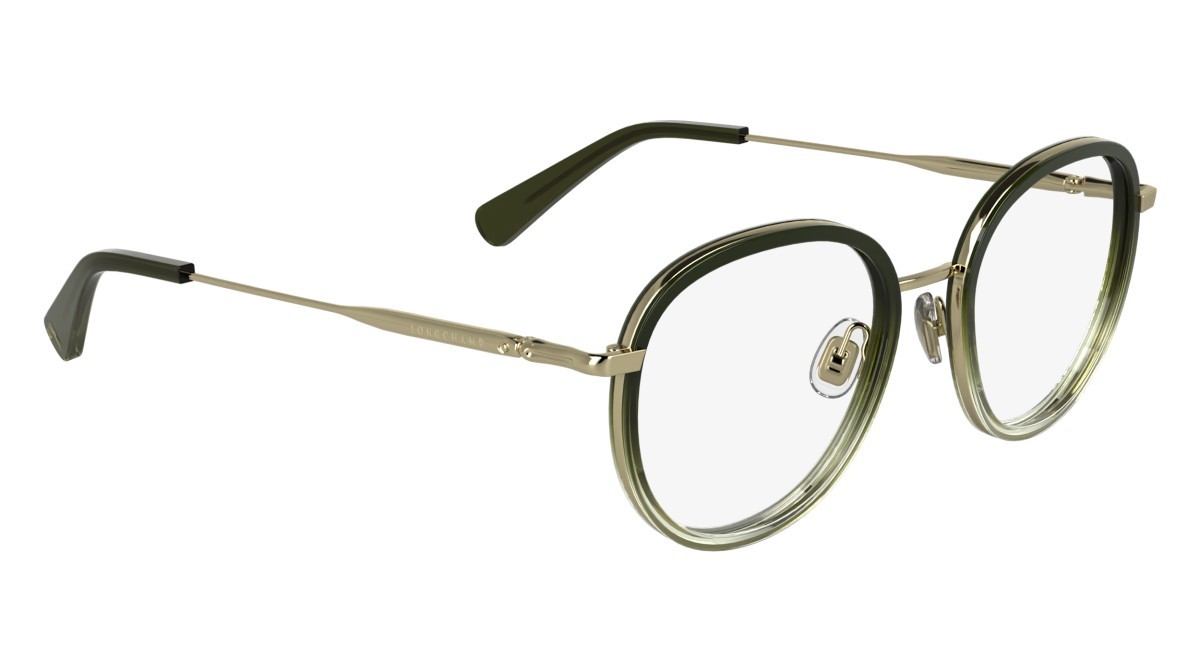Occhiali da vista Longchamp LO2168 (711) colore gold/gradient green forma rotondo lenti color 3