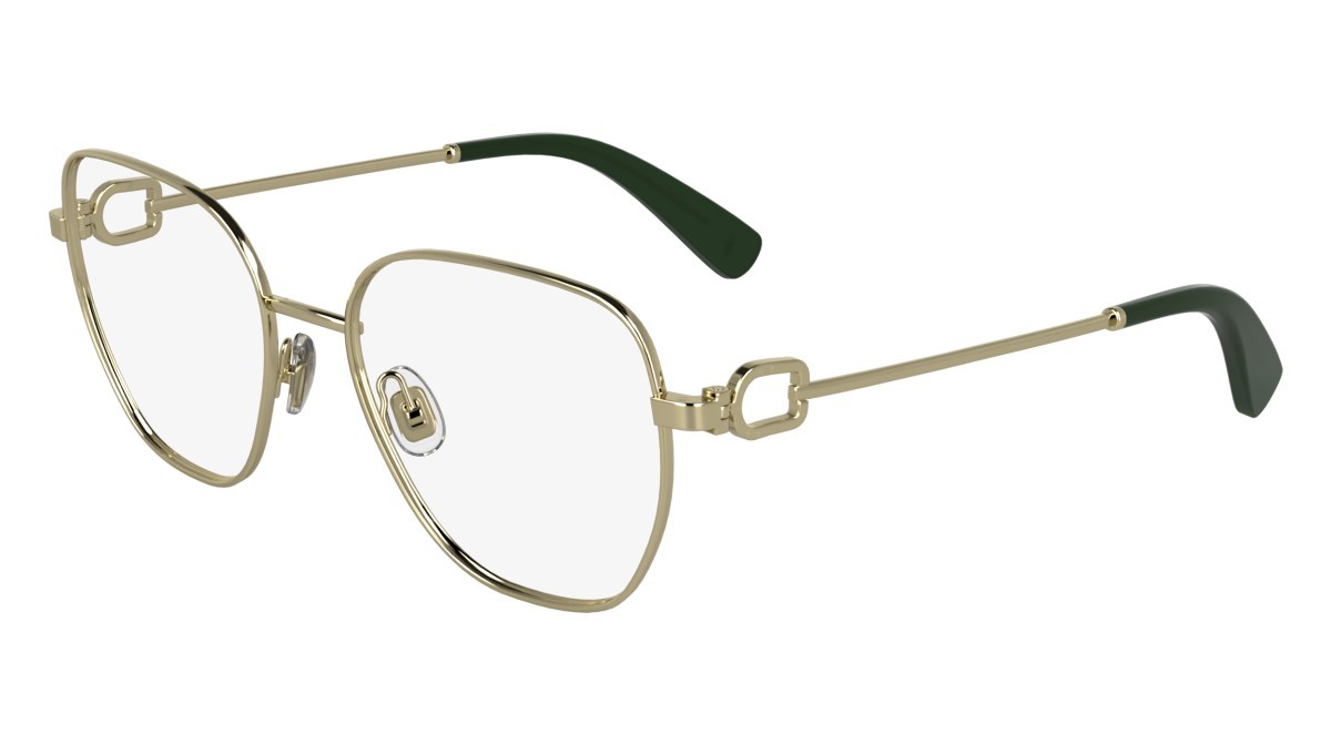 Eyeglasses Longchamp LO2169 (714) color gold shape rectangle lenses color 2