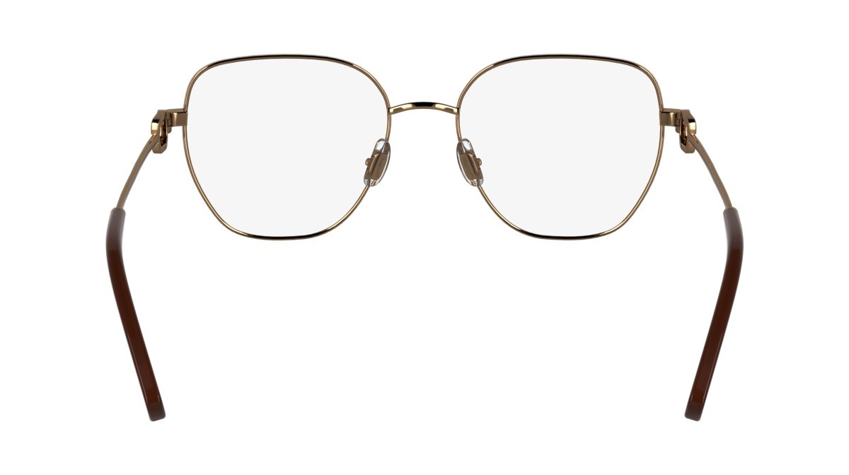 Eyeglasses Longchamp LO2169 (730) color amber gold shape rectangle lenses color 3