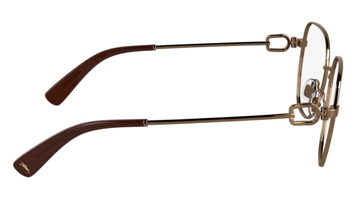 Eyeglasses Longchamp LO2169 (730) color amber gold shape rectangle lenses color 3