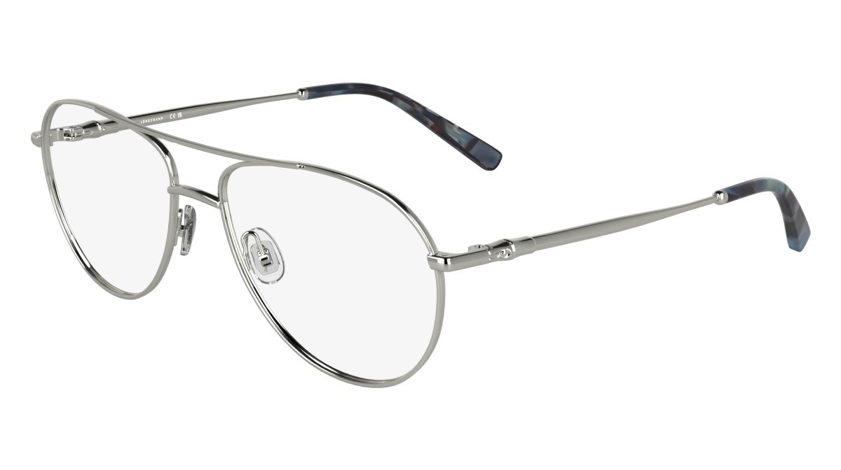Occhiali da vista Longchamp LO2171 (040) colore silver forma aviator lenti colore - 2
