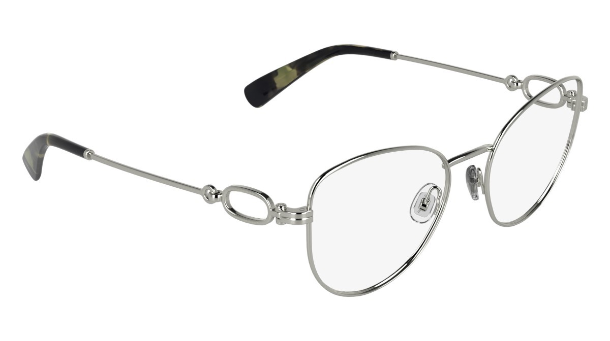 Occhiali da vista Longchamp LO2180 (040) colore silver forma farfalla 