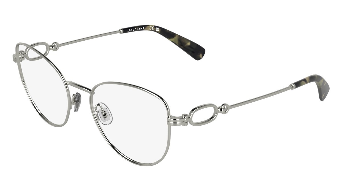 Occhiali da vista Longchamp LO2180 (040) colore silver forma farfalla 