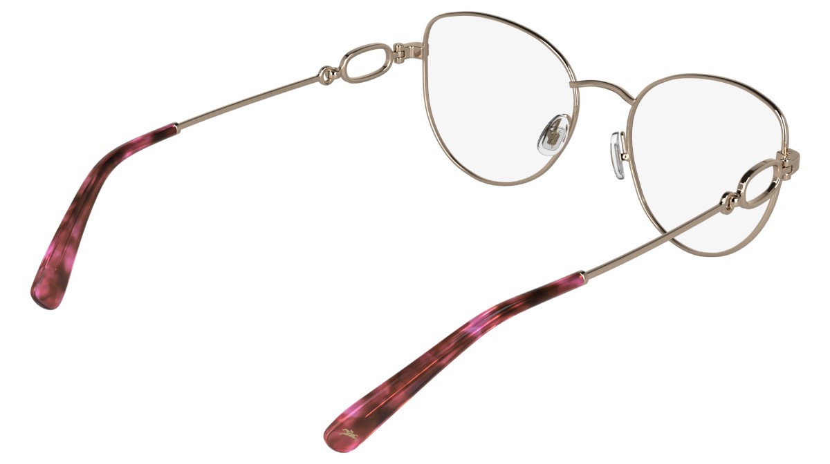 Occhiali da vista Longchamp LO2180 (770) colore rose gold forma farfalla 