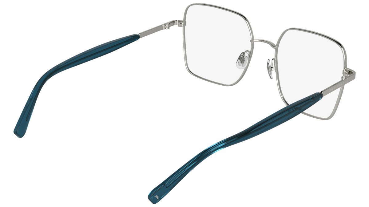 Occhiali da vista Longchamp LO2181 (046) colore silver/petrol forma rettangolare 
