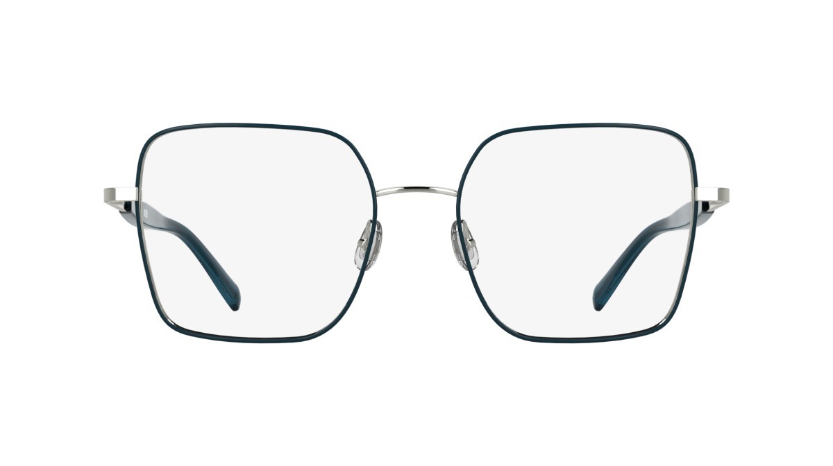 Occhiali da vista Longchamp LO2181 (046) colore silver/petrol forma rettangolare 