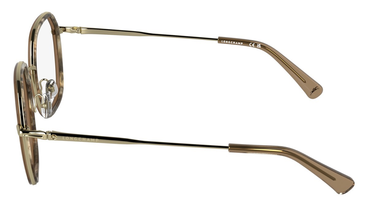 Occhiali da vista Longchamp LO2183 (254) colore marble brown beige forma rettangolare 