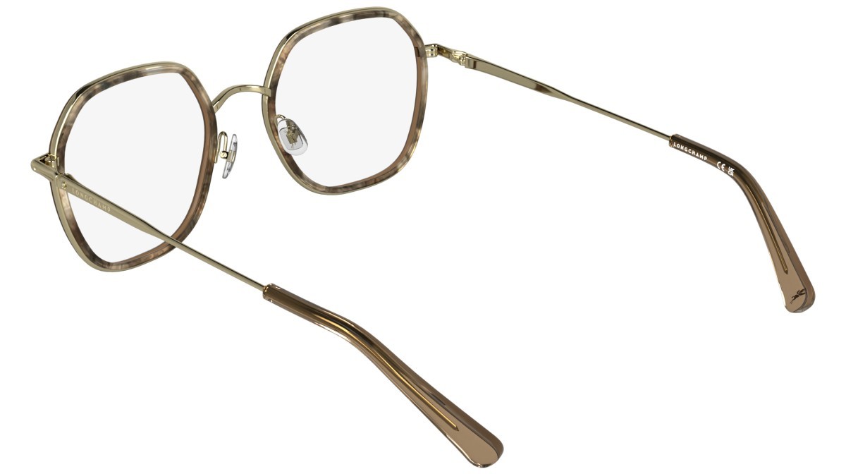 Occhiali da vista Longchamp LO2183 (254) colore marble brown beige forma rettangolare 