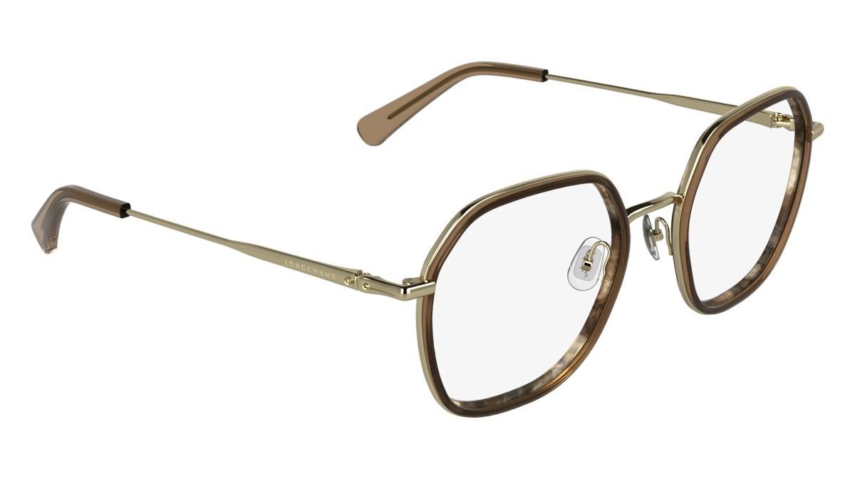 Occhiali da vista Longchamp LO2183 (254) colore marble brown beige forma rettangolare 
