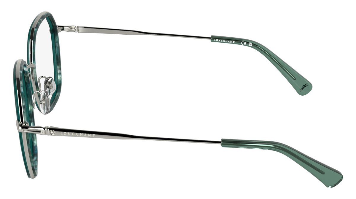 Occhiali da vista Longchamp LO2183 (428) colore marble petrol forma rettangolare 
