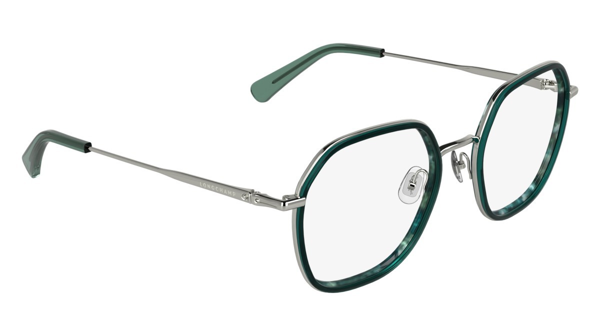 Occhiali da vista Longchamp LO2183 (428) colore marble petrol forma rettangolare 