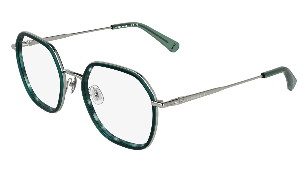 Occhiali da vista Longchamp LO2183 (428) colore marble petrol forma rettangolare 