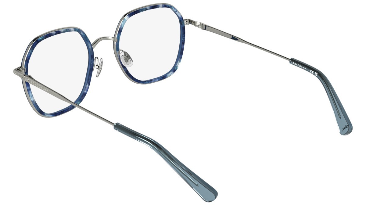 Occhiali da vista Longchamp LO2183 (431) colore marble blue forma rettangolare 
