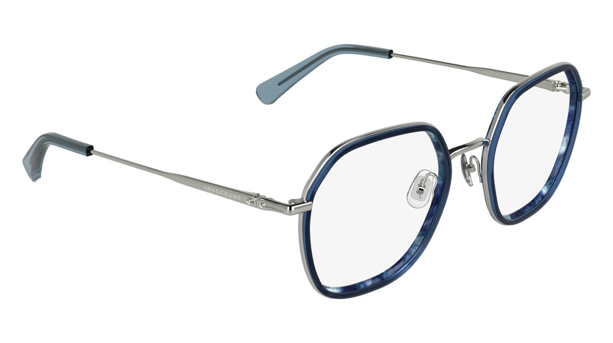 Occhiali da vista Longchamp LO2183 (431) colore marble blue forma rettangolare 