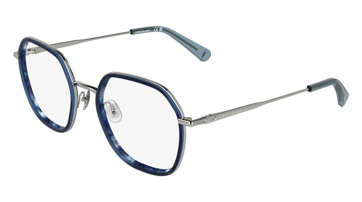Occhiali da vista Longchamp LO2183 (431) colore marble blue forma rettangolare 