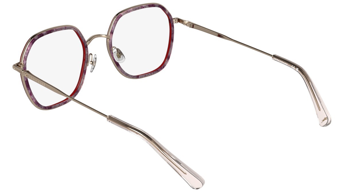 Occhiali da vista Longchamp LO2183 (641) colore marble red forma rettangolare 